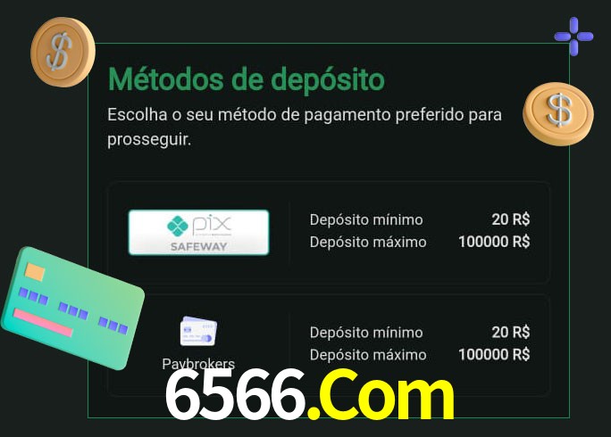O cassino 6566.Com oferece uma grande variedade de métodos de pagamento